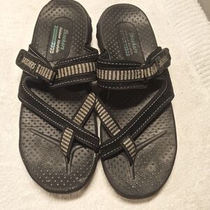 Skechers Outdoor Lifestyle Reggae Sandals Black Size 8 Strappy